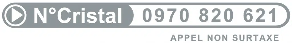Numéro Cristal : 0970 820 621 (appel non-surtaxé)